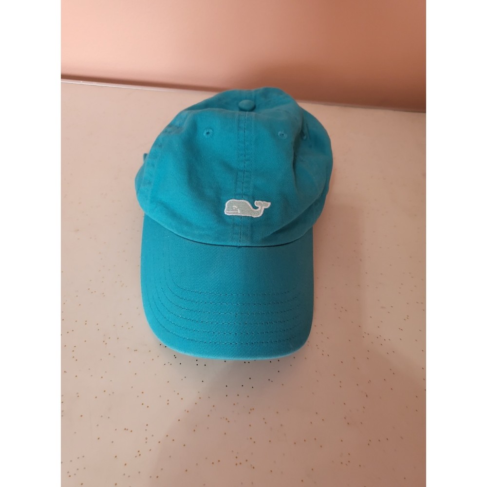 Vineyard Vines Baseball Hat Teal Whale Logo Adjustable Strap Sports